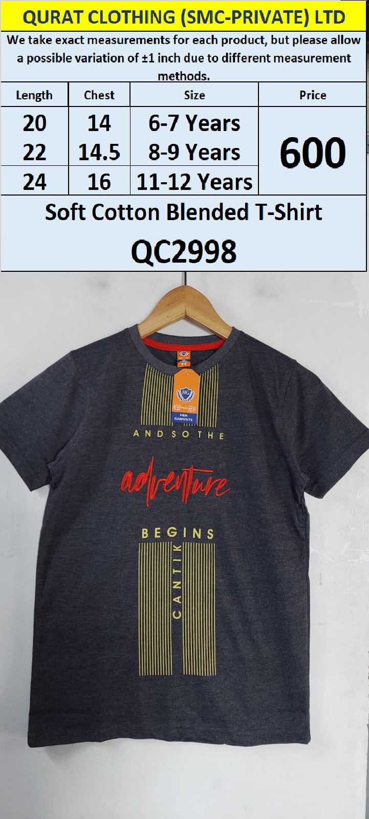 Soft Cotton Blended T-shirt QC2998