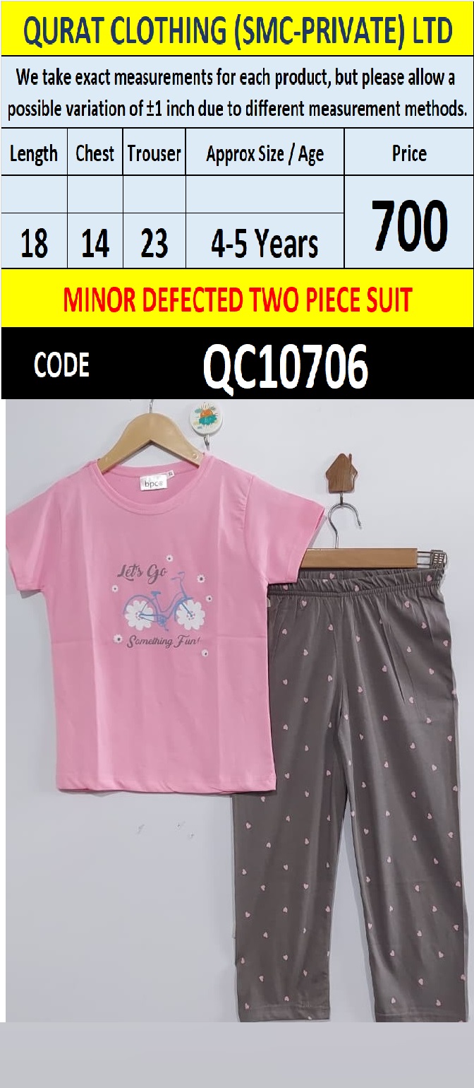 Pink Let's Go Something Fun Girls Two Piece Suit – Minor Defected QC10706