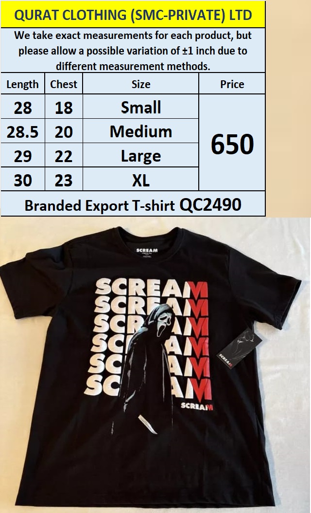 Branded Export T-shirt QC2490
