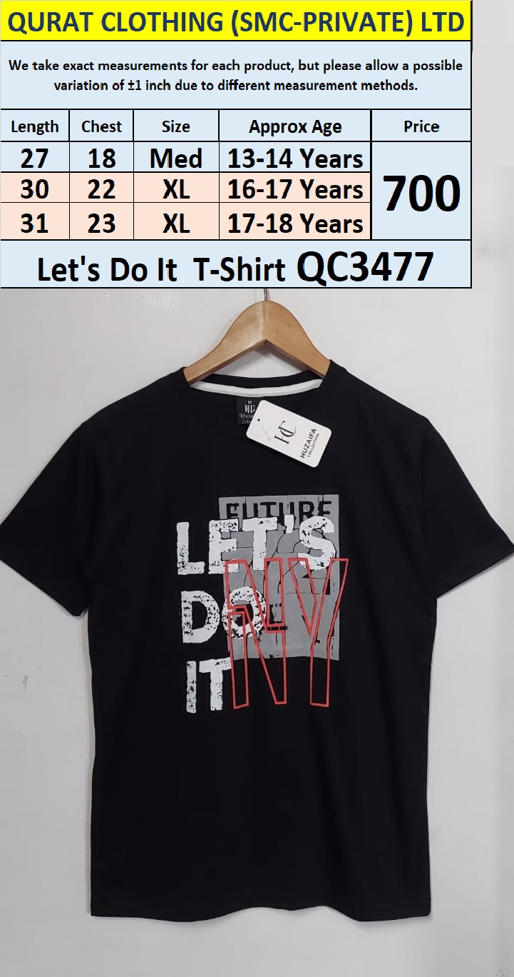 Soft Cotton Blended Let's Do It - T-Shirt QC3477