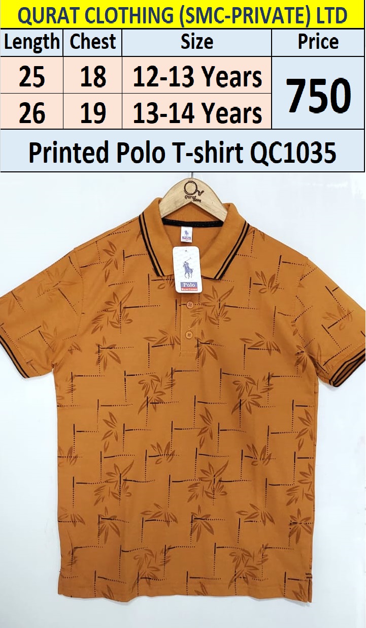 Printed Polo T-Shirt QC1035