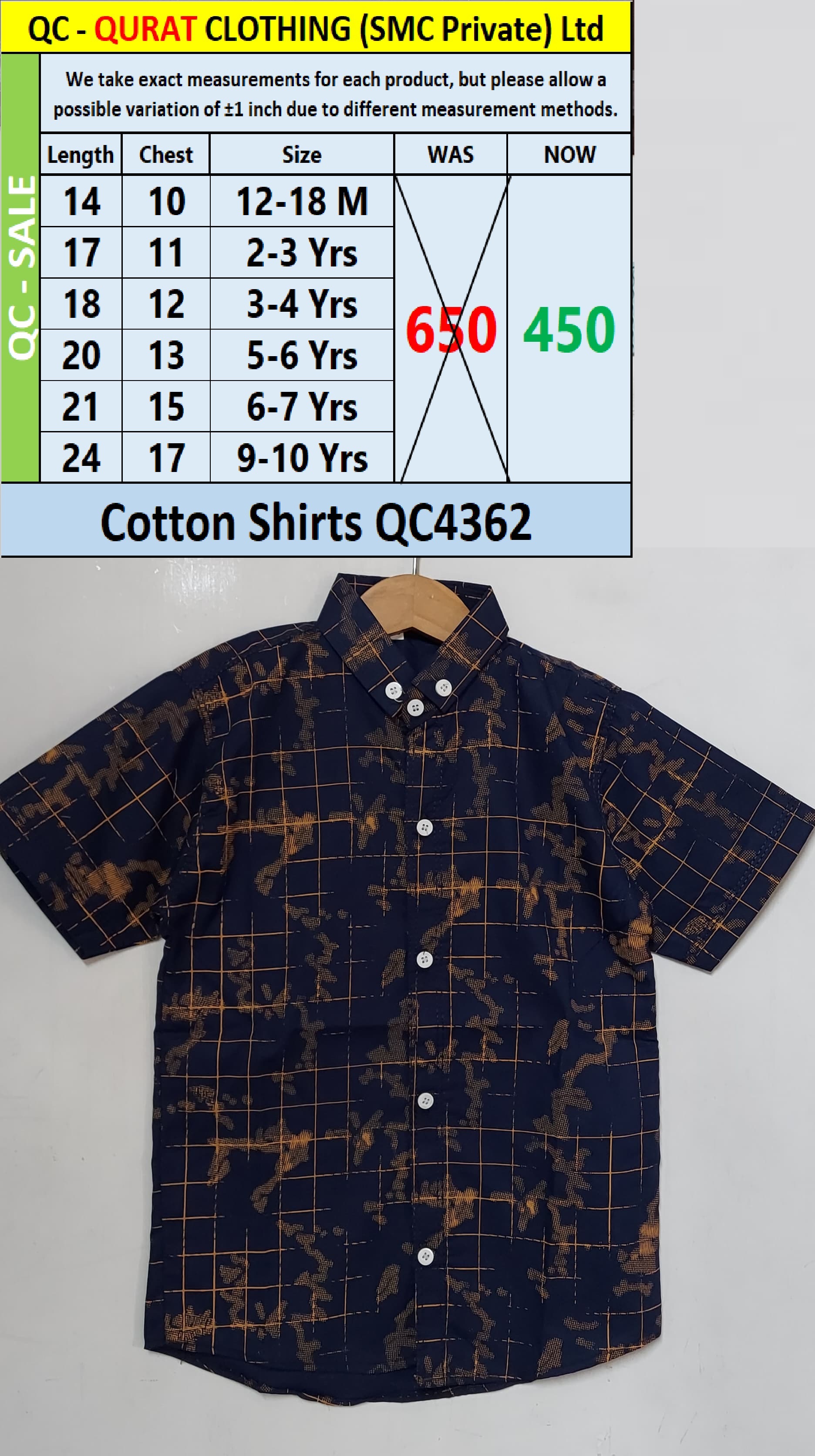 Cotton Shirts QC4362