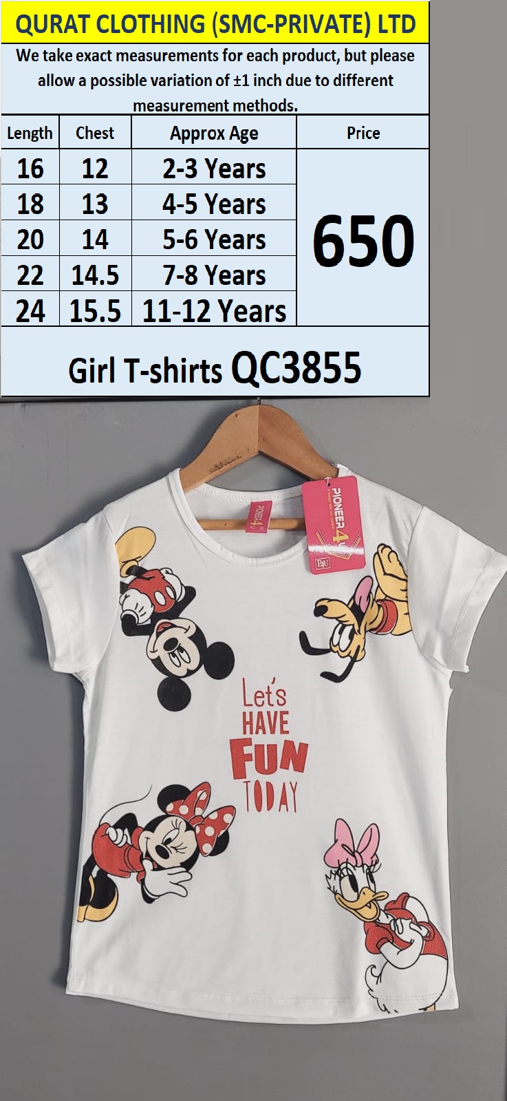 Girl T-shirts QC3855