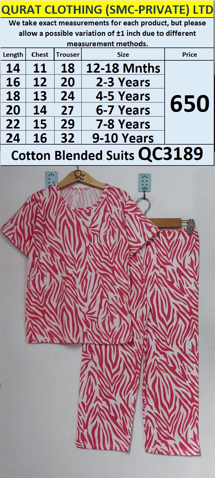 Cotton Blended Suits QC3189