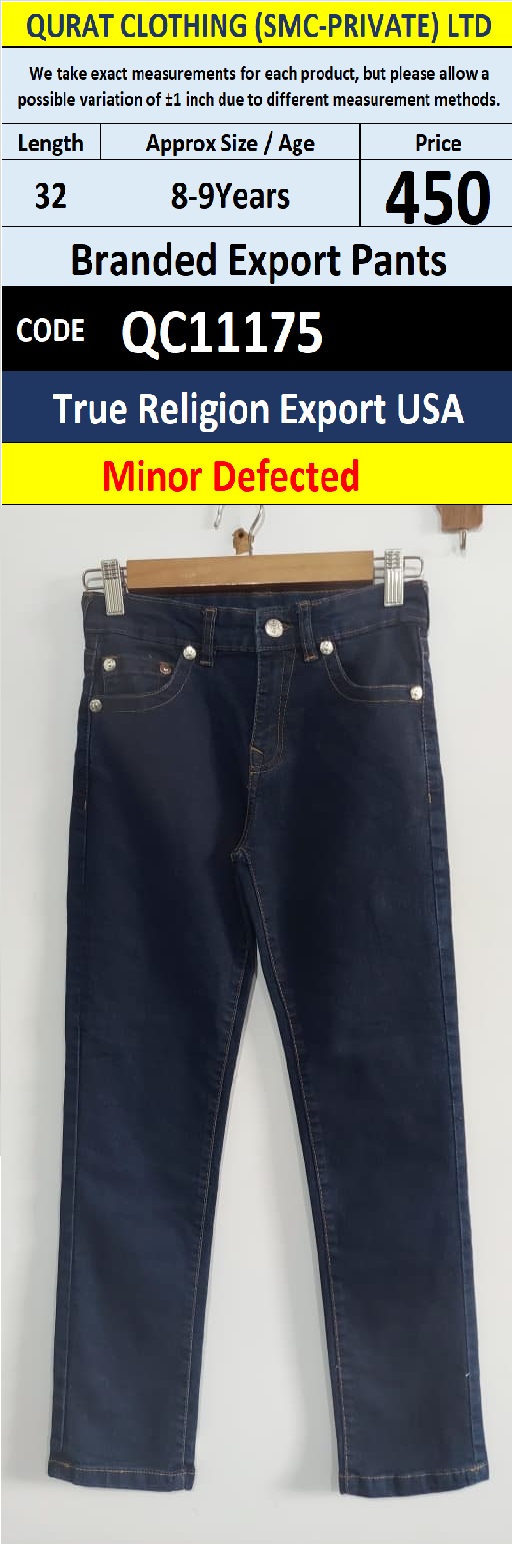 True Religion USA Dark Blue Branded Export Pant – QC11175 - (Minor Defected)