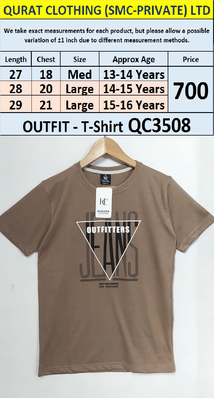 Soft Cotton Blended OUTFIT T-Shirt QC3508