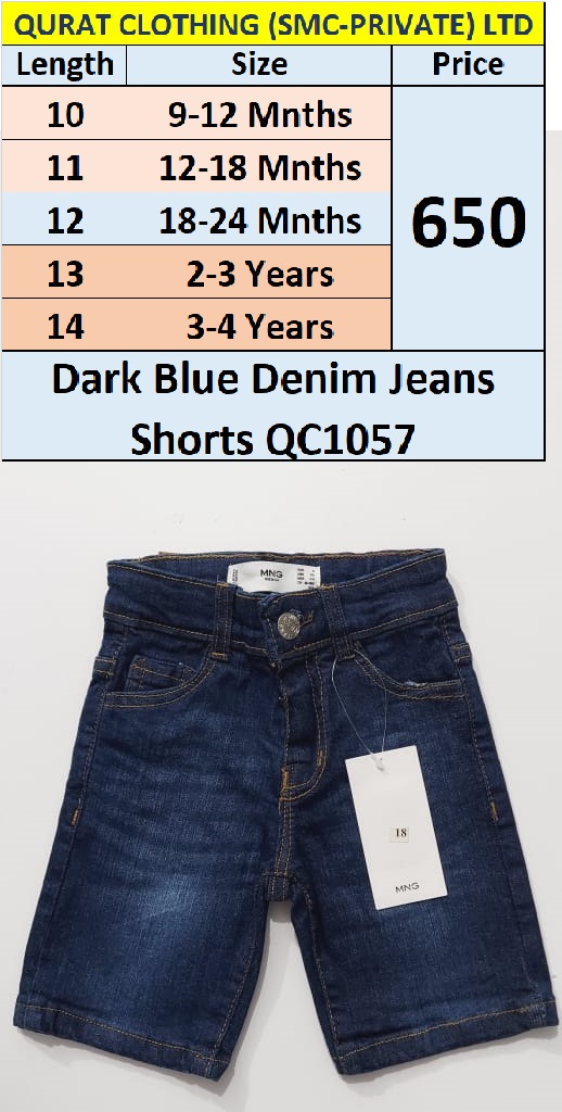 Dark Blue Denim Shorts QC1057