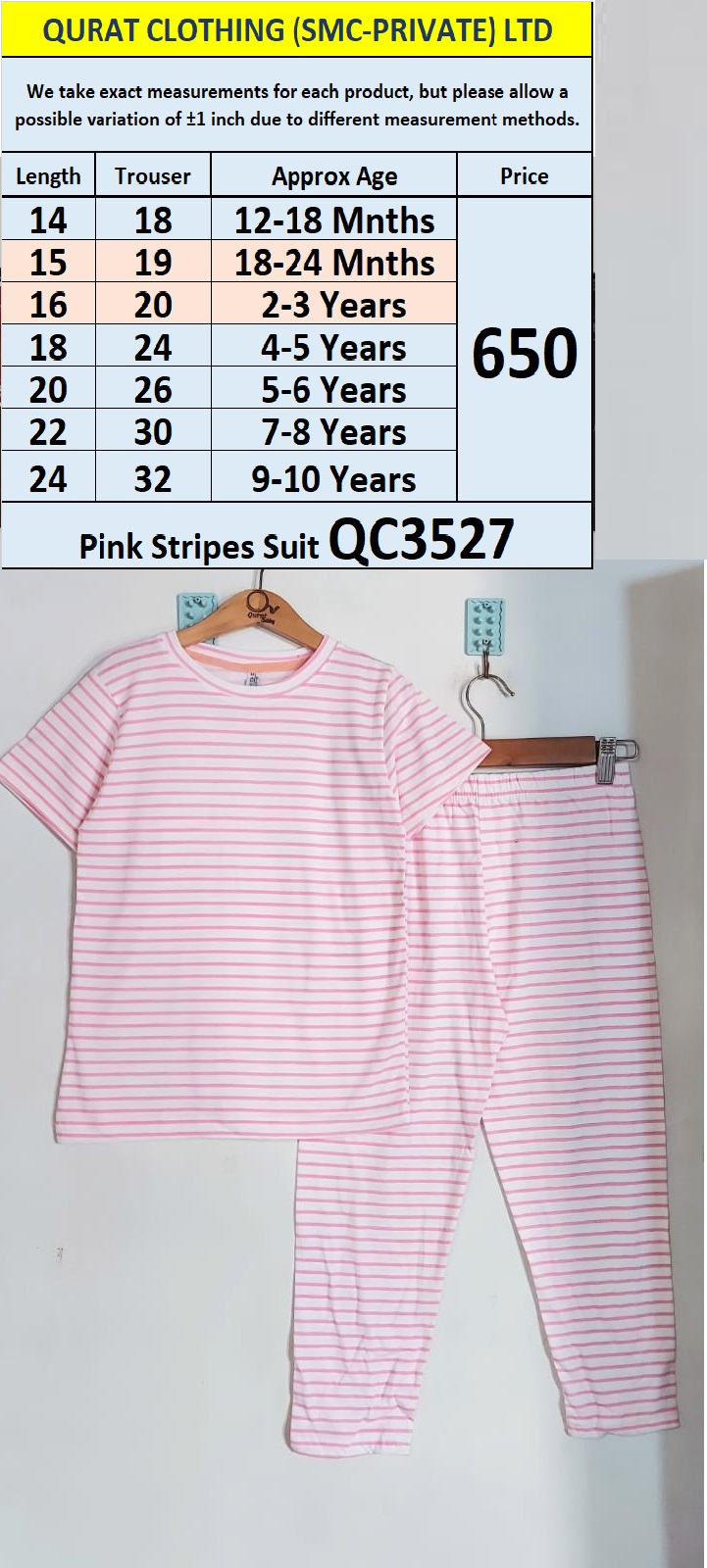 Pink Stripes Suit QC3527
