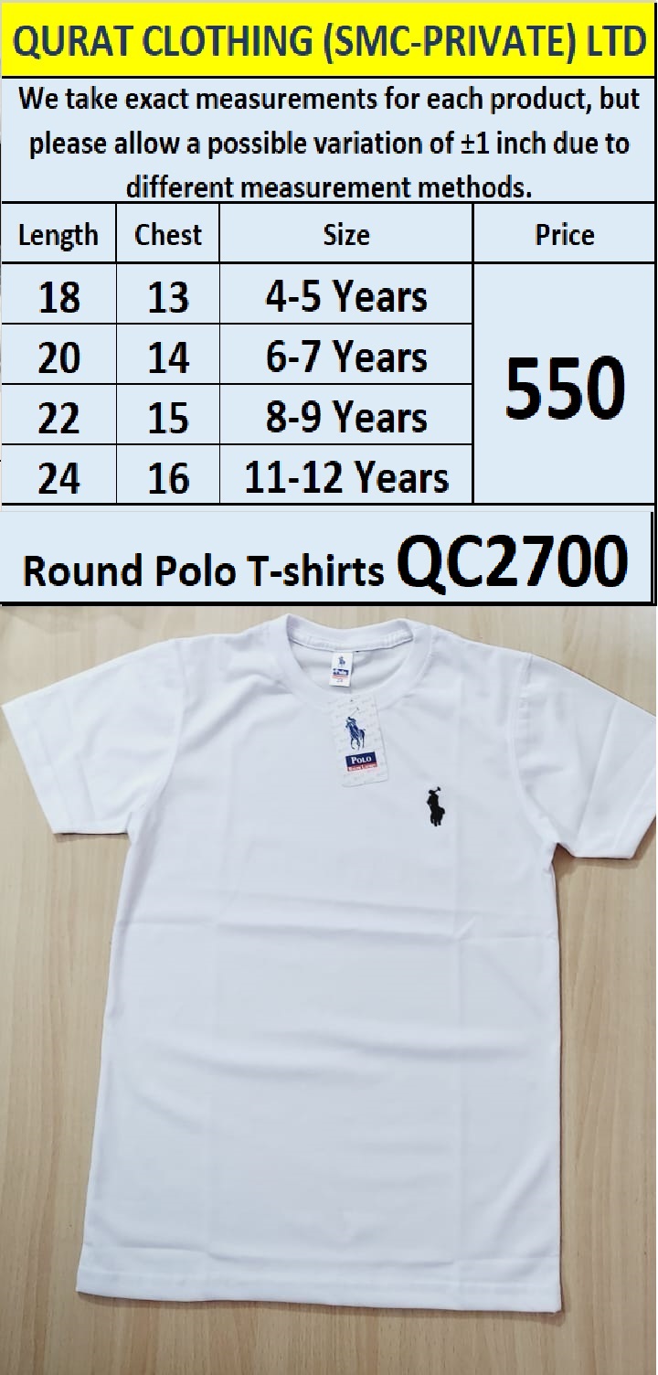 Round Neck Polo T-shirt QC2700