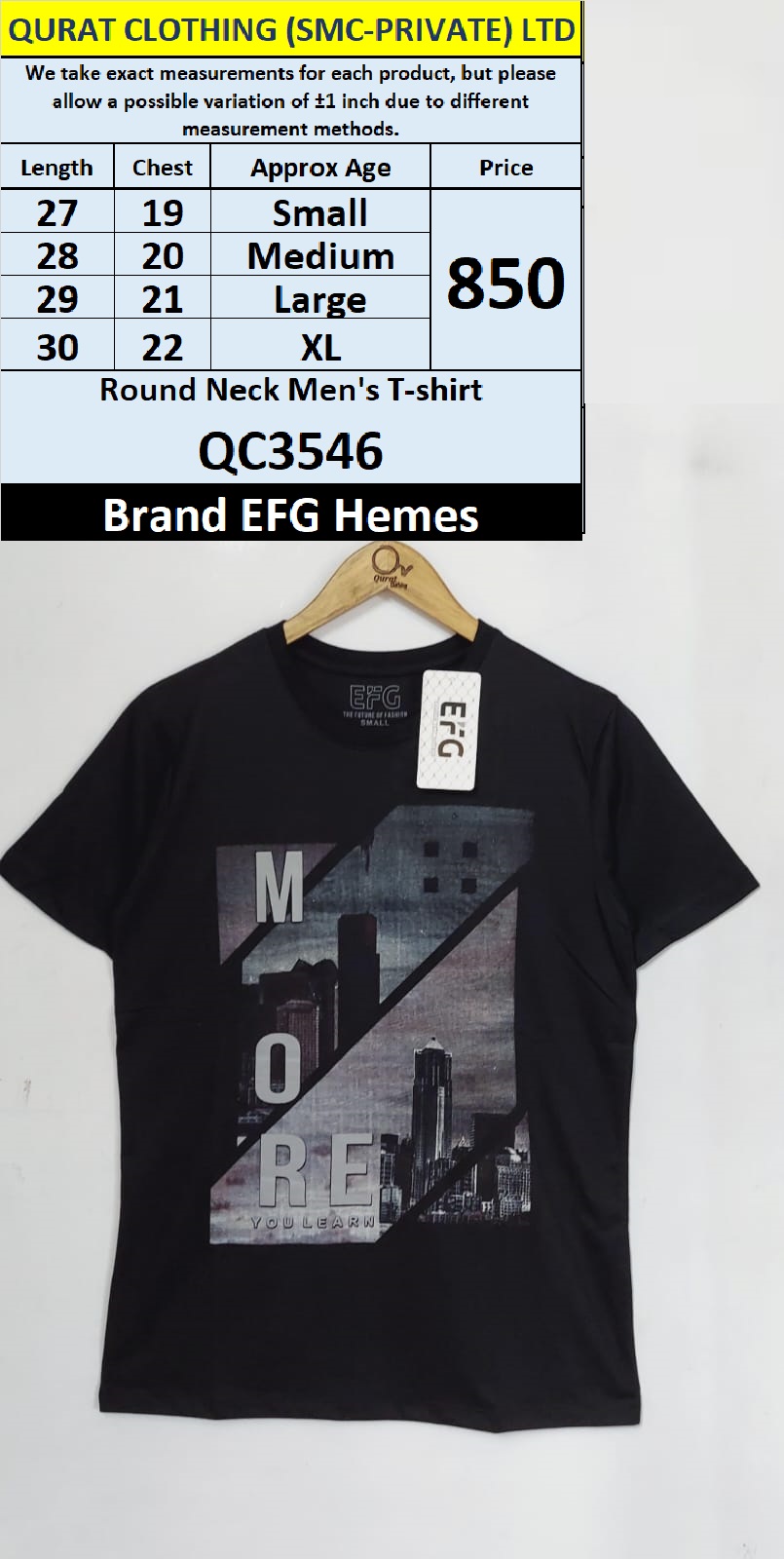 Round Neck Men's T-shirt QC3546