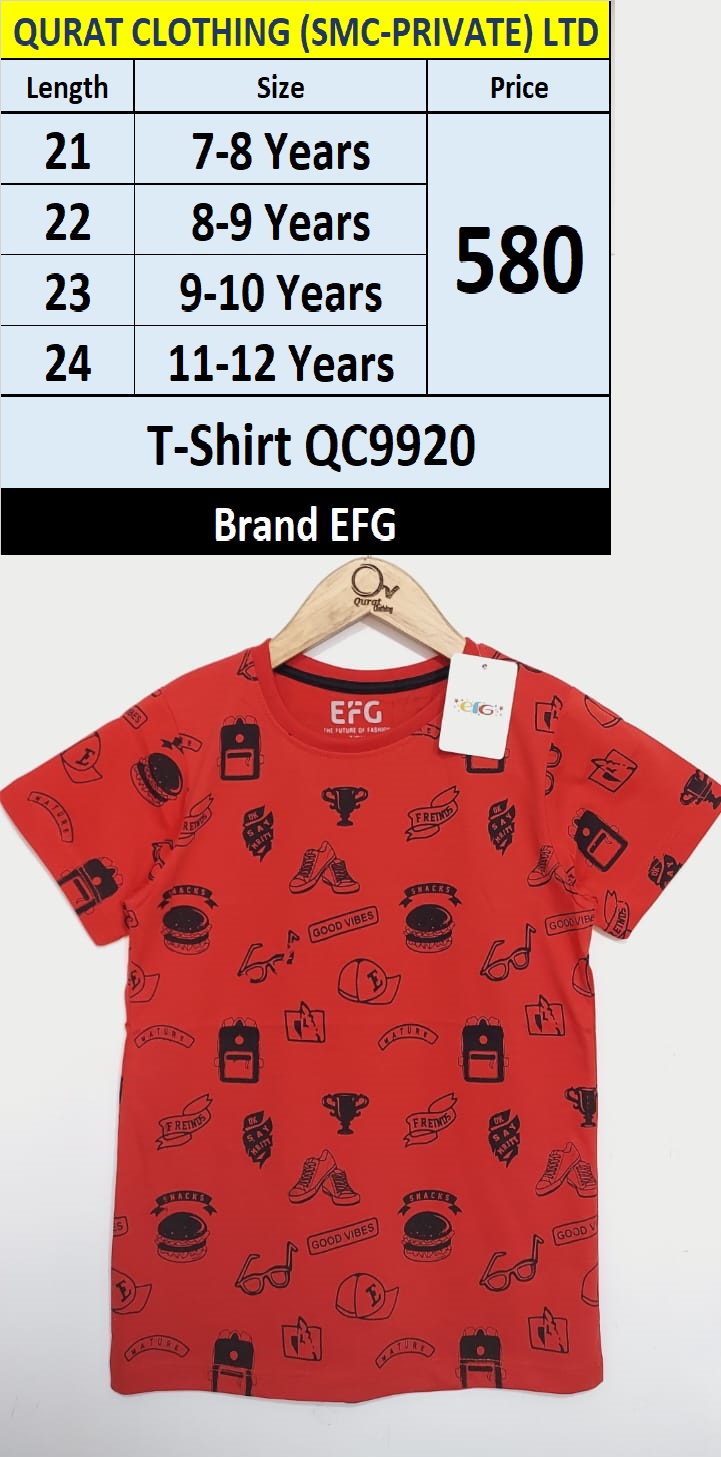 EFG Brand Friend Snacks and Shopping T-Shirt QC9920 - QC9920