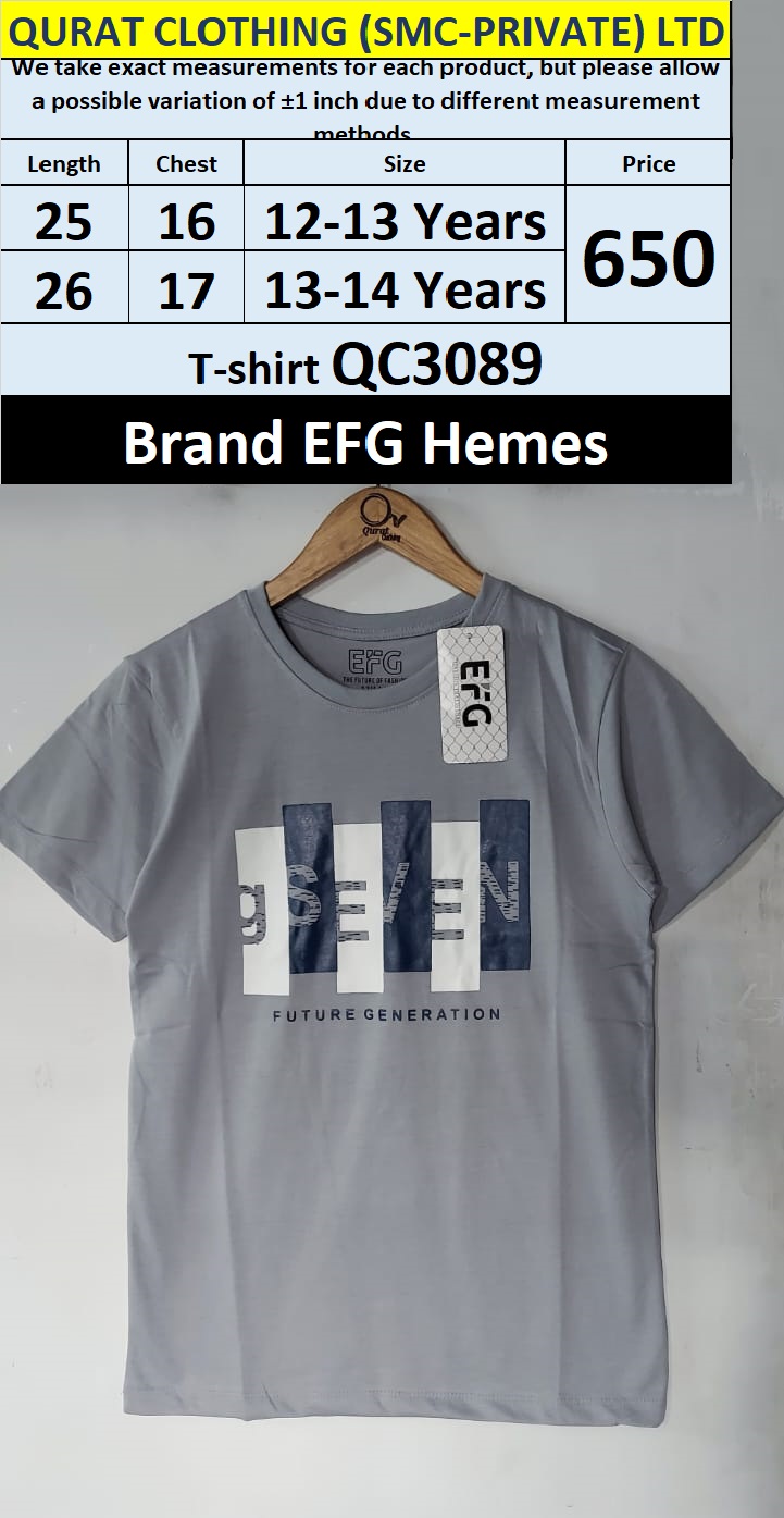 EFG Hemes Brand Cotton Blended T-shirt QC3089