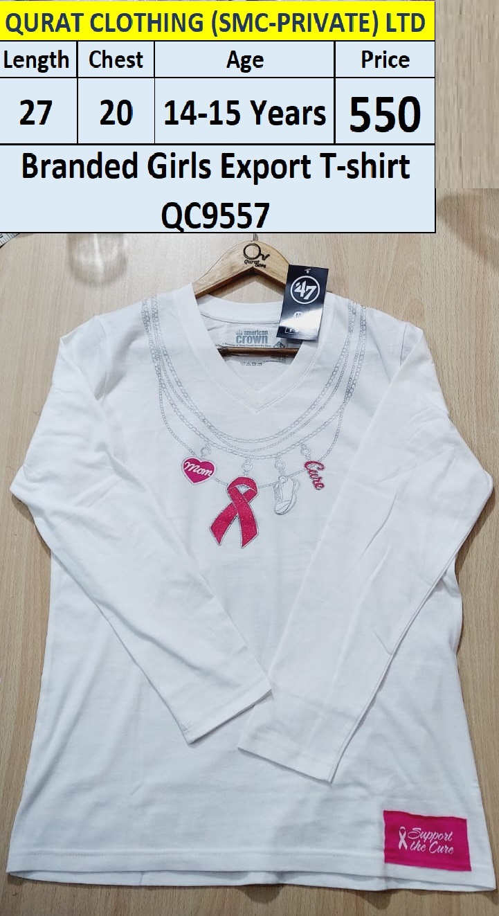 Export Branded Girls T-Shirt QC9557