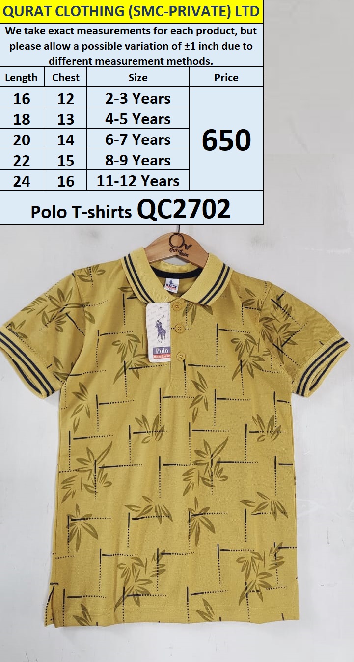 Printed Polo T-shirt QC2702