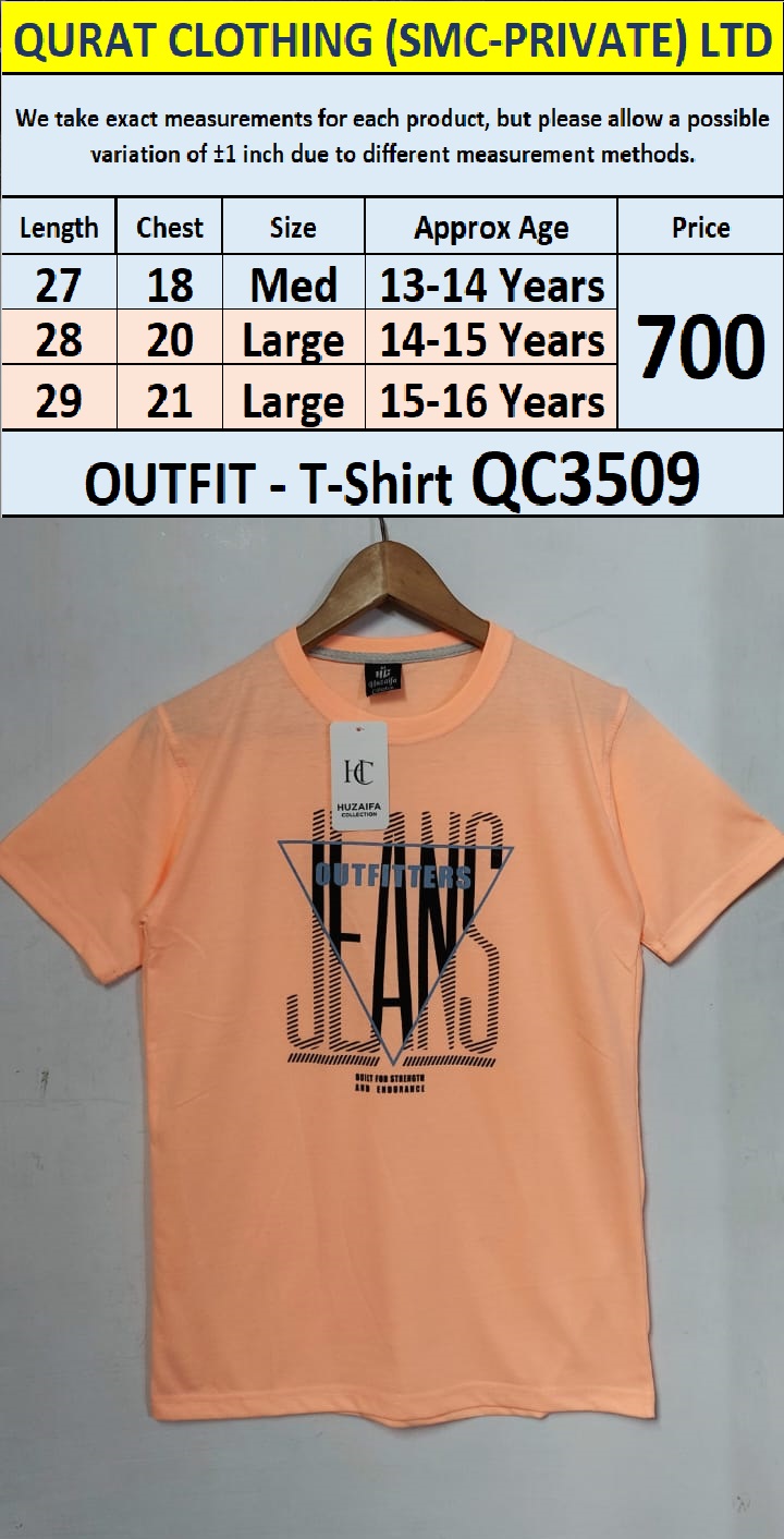Soft Cotton Blended OUTFIT T-Shirt QC3509