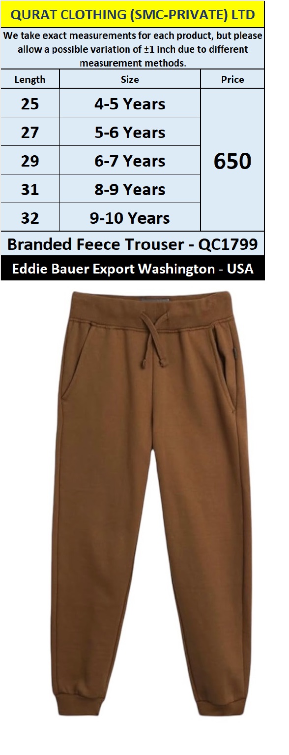 Eddie Bauer Brand Fleece Trouser QC1799 Export Washinton - USA