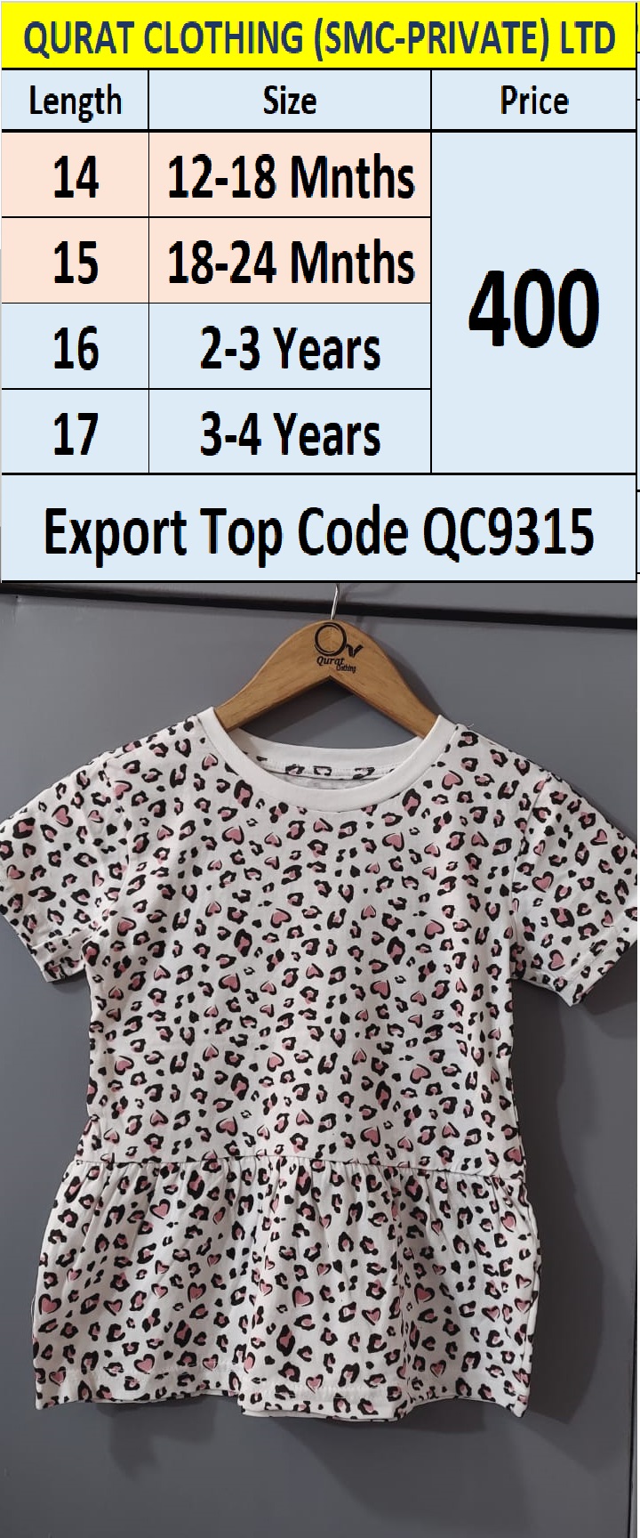 Export Top Code QC9315