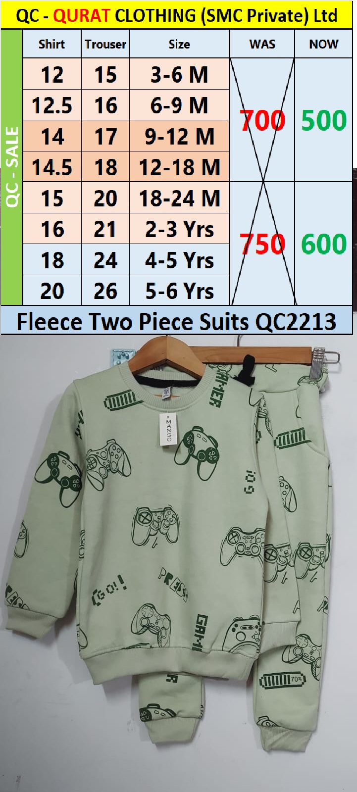 Fleece Two Piece Suit QC2213