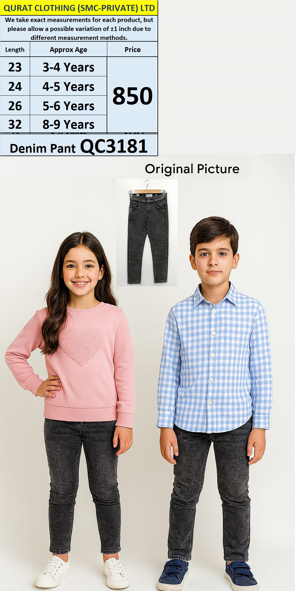 Denim Pant QC3181