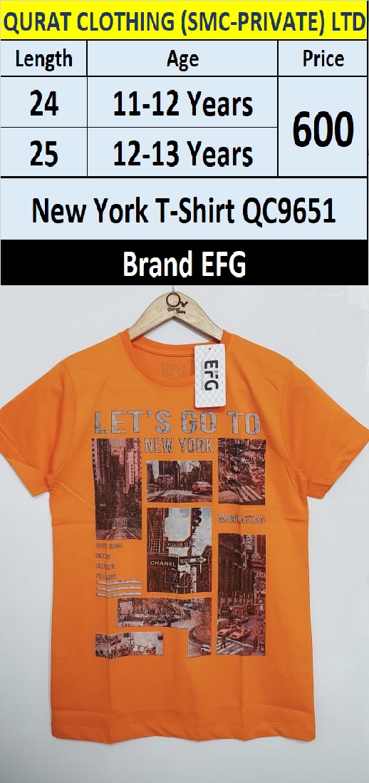 Let's Go 2 New York T-shirt QC9651 Brand EFG