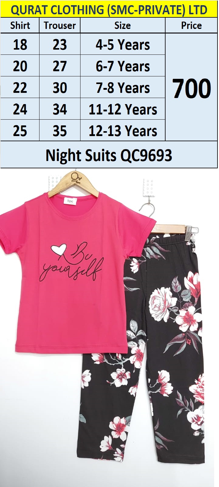 BPC Brand Be Yourself Night Suits QC9693