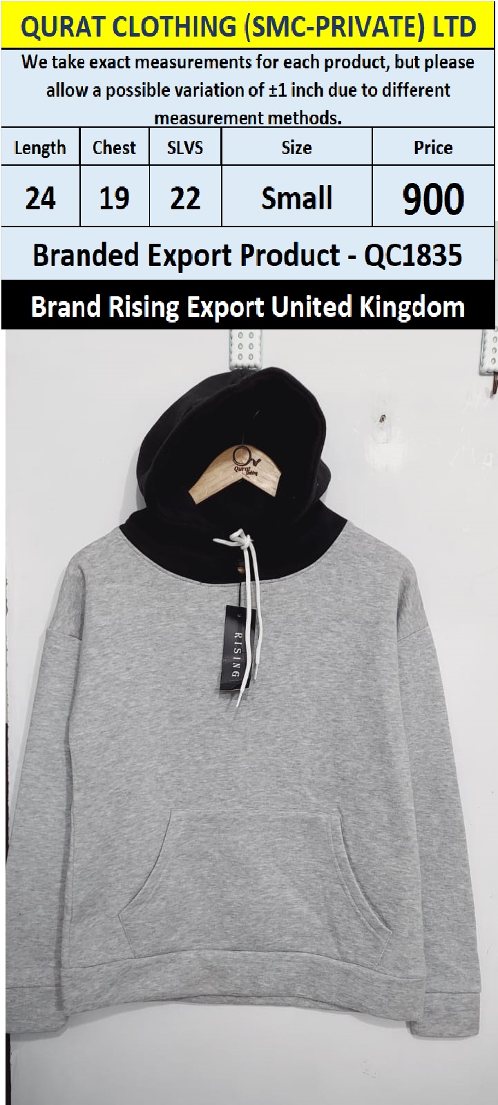 Branded Export Product QC1835 Export United Kingdom