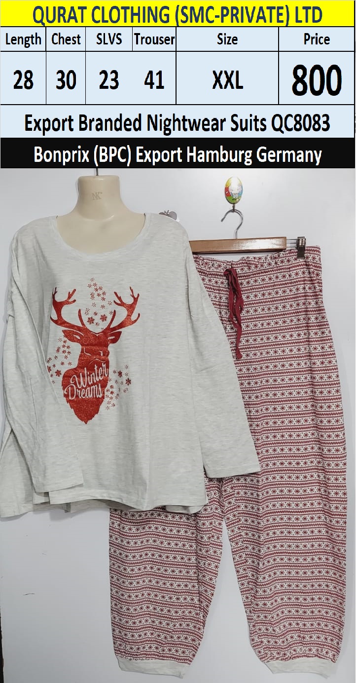 Branded BPC Nightwear Suits QC8083 Export Hamburg Germany