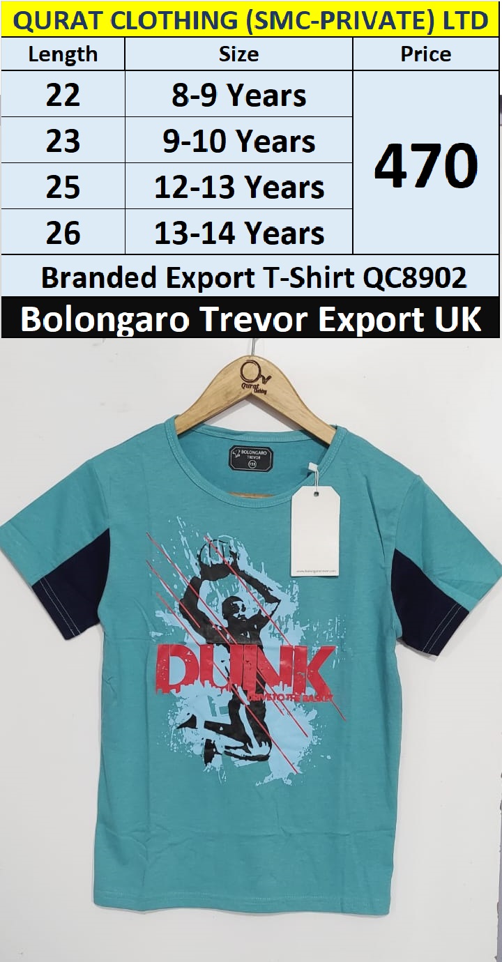 Bolongaro Trevor Branded T-Shirt QC8902 Export United Kingdom