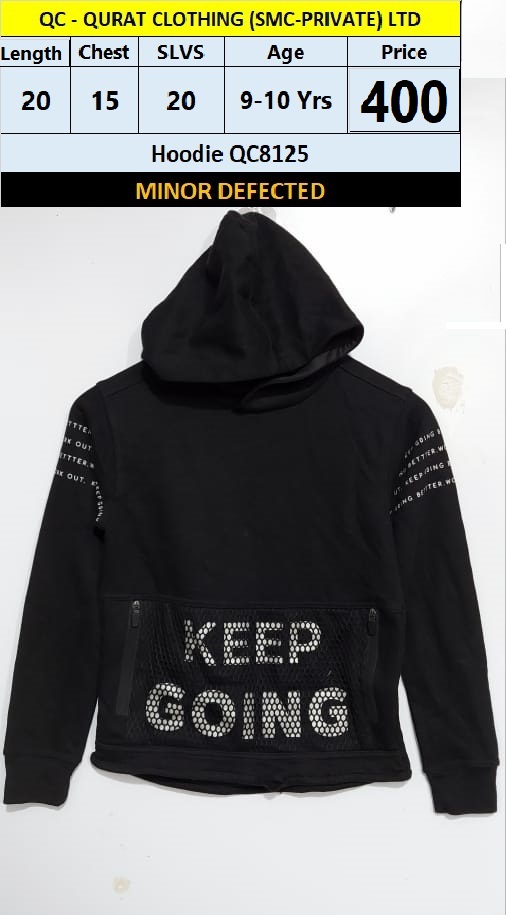 Hoodie QC8125 Branded but Minor Defected(no exchange no refund)