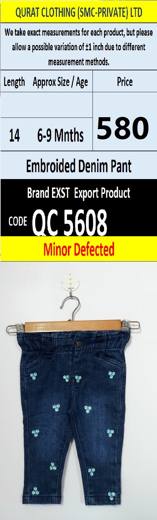 Branded Export Product (Minor Defected) - QC5608