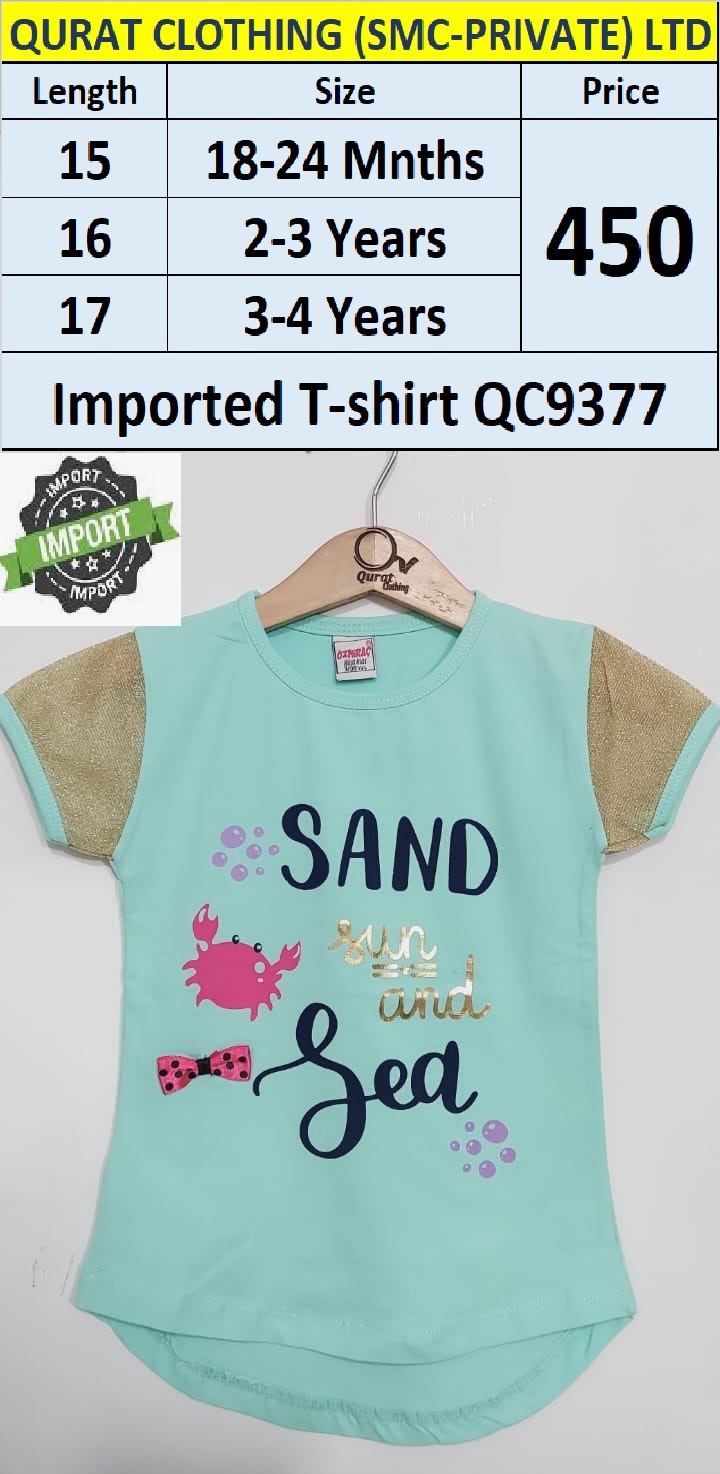 Turkey Imported Sand, Sun & Sea T-shirt QC9377 Brand Ozmirac