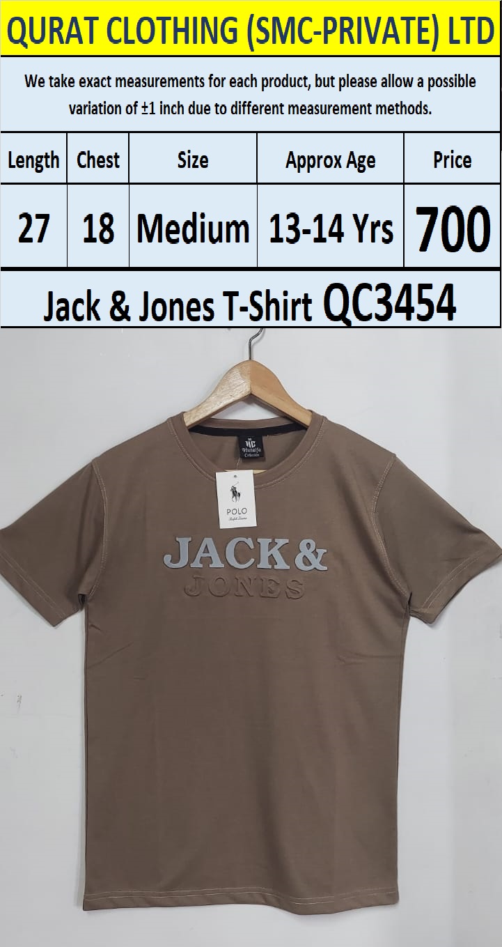 Soft Cotton Blended Jack & Jones T-Shirt QC3454