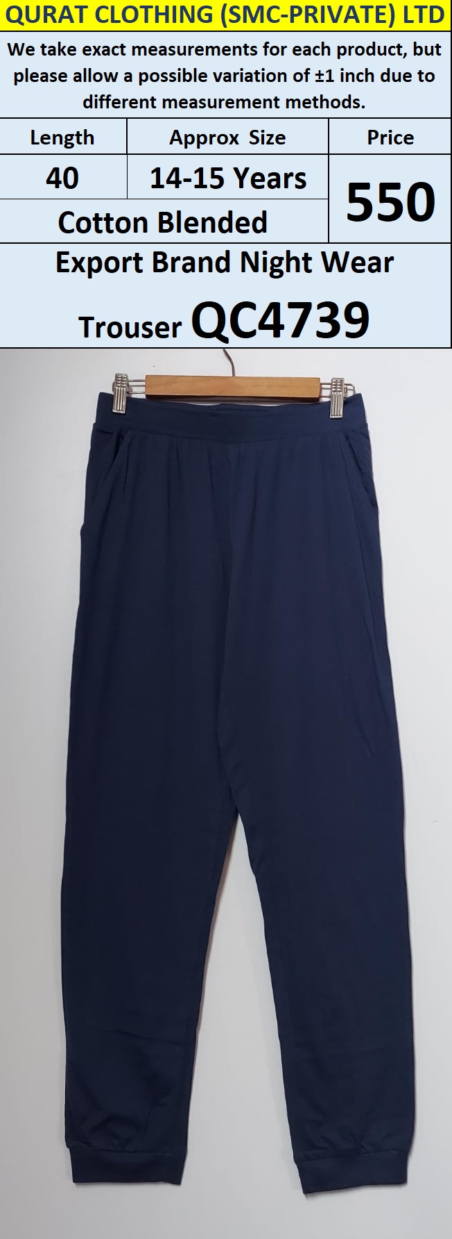 Export Brand Night Wear Trouser QC4739