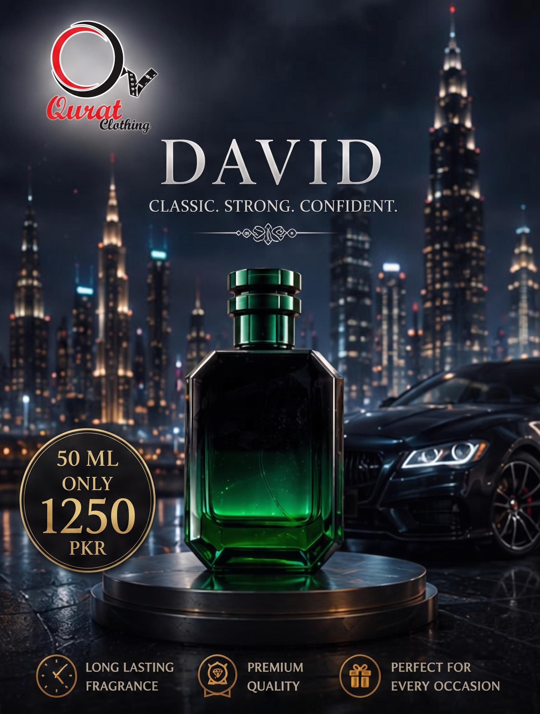 Davidoff-Inspired Men's Premium Eau de Parfum (EDP) – 50 ML | QC