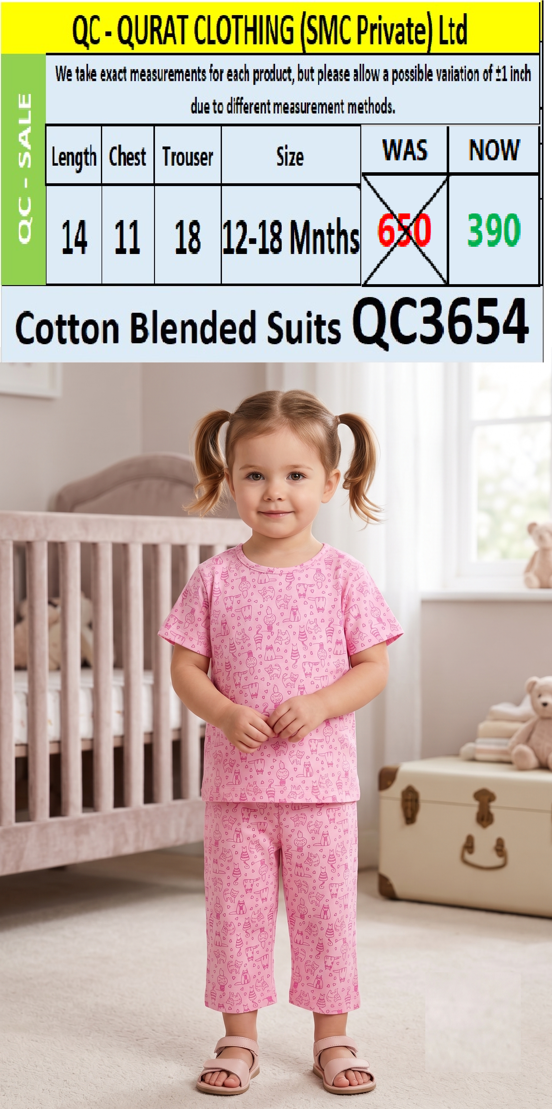 Cotton Blended Suit QC3654