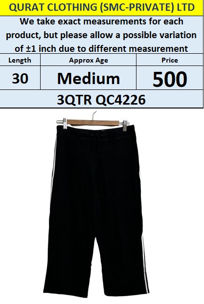 Branded 3 QTR Trouser QC4226