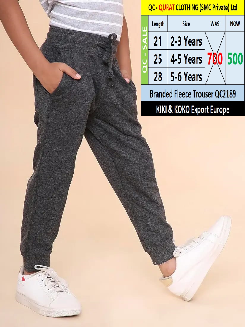 KIKI & Koko Brand Fleece Trouser QC2189 Export Europe 
