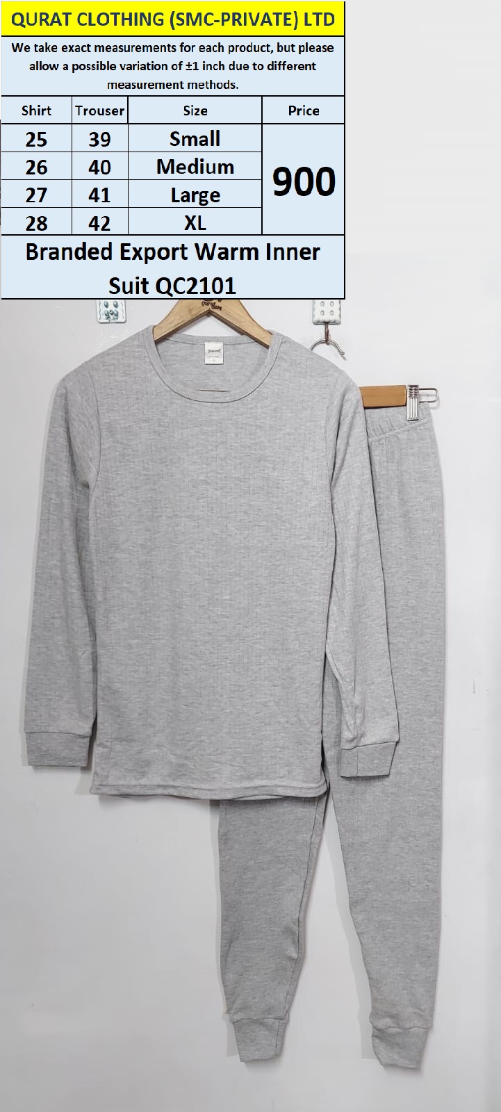Branded Export Warm Inner Suit QC2101