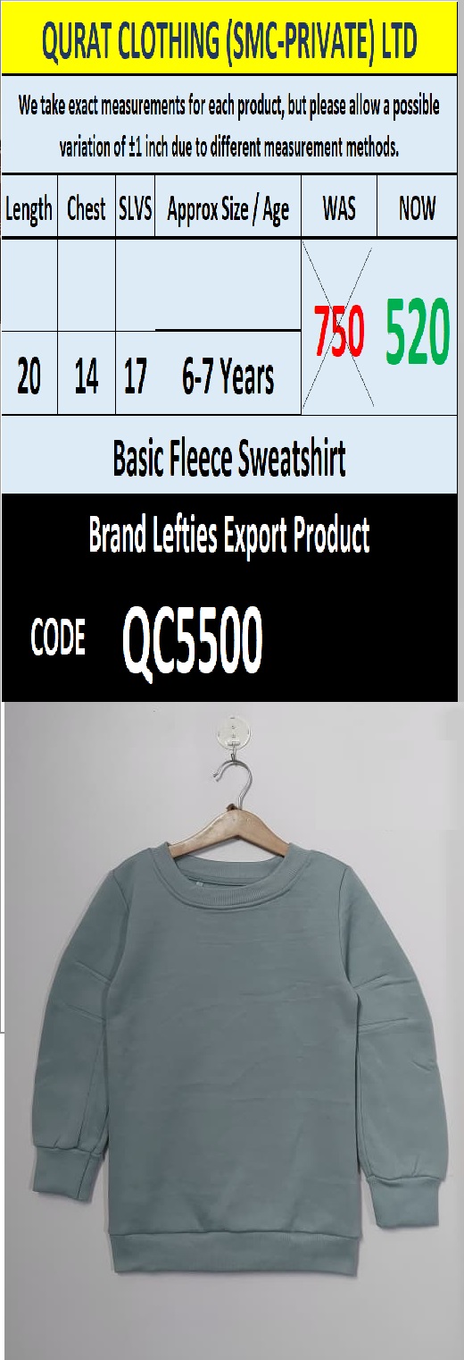 Lefties Brand Fleece Sweatshirt Export Spain - QC5500