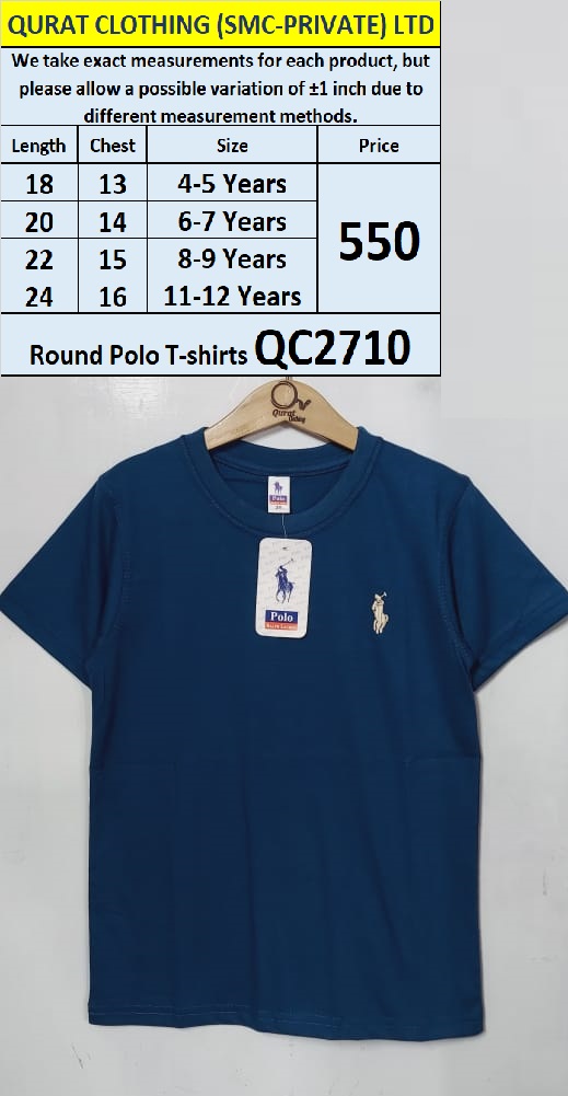 Round Neck Polo T-shirt QC2710