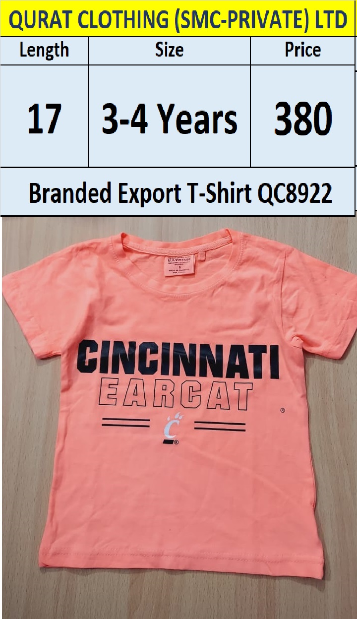 Branded Export T-shirt QC8922