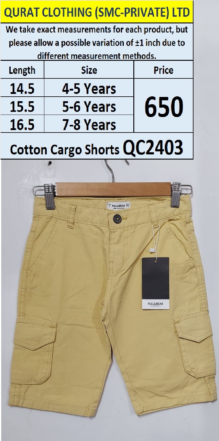 Cotton Cargo Shorts QC2403