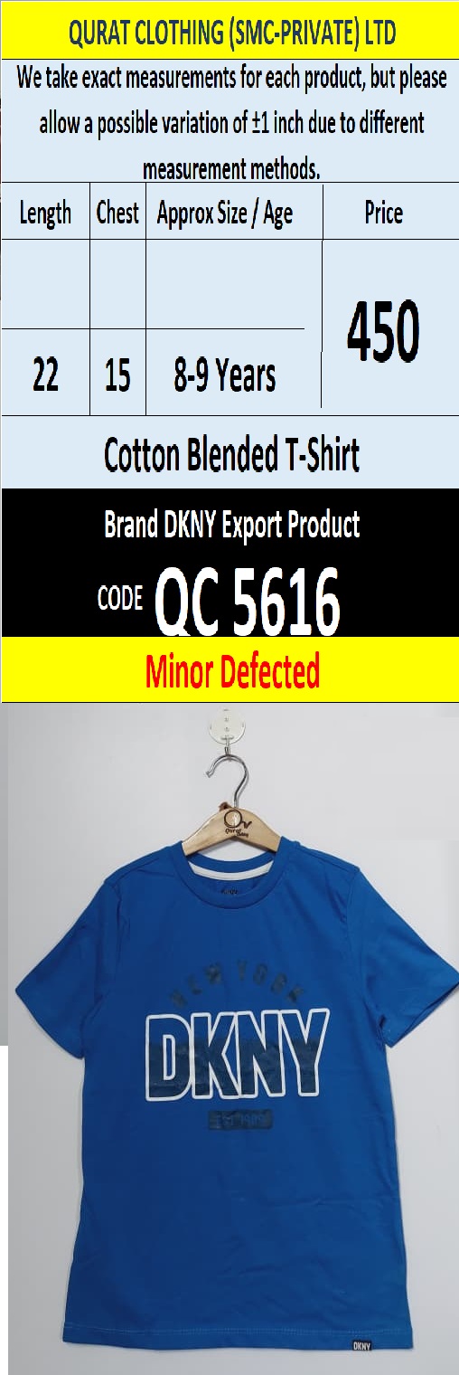 Brand DKNY Cotton Blended T-shirts (Minor Defected) - QC5616
