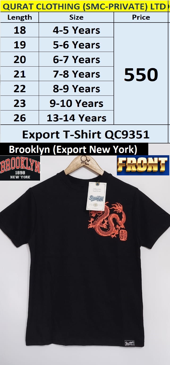 Branded Dragon T-shirt QC9351 Brand Brooklyn Export New York