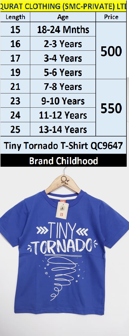 Tornado T-shirt QC9647 Brand Childhood