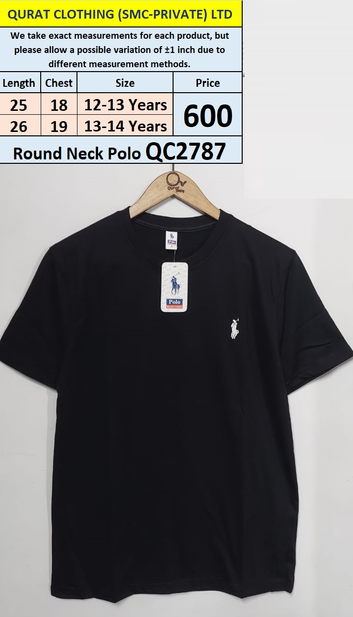 Round Neck Polo T-shirt QC2787