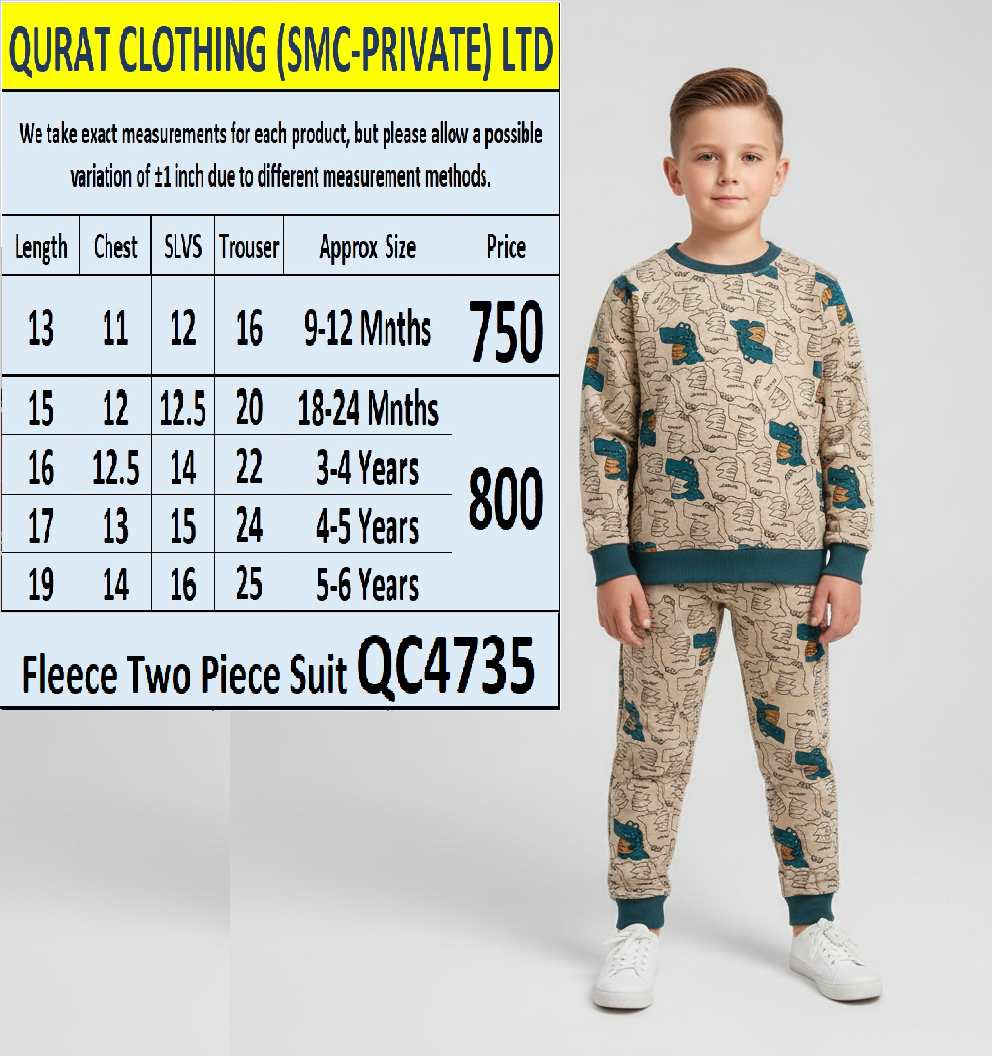 Fleece Two Piece Suit QC4735