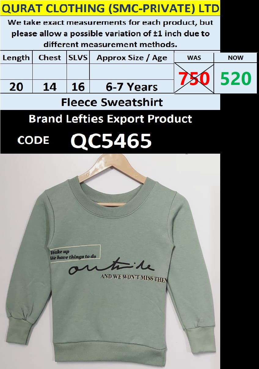 Brand Lefties Fleece Sweatshirt Export Europe - QC5465
