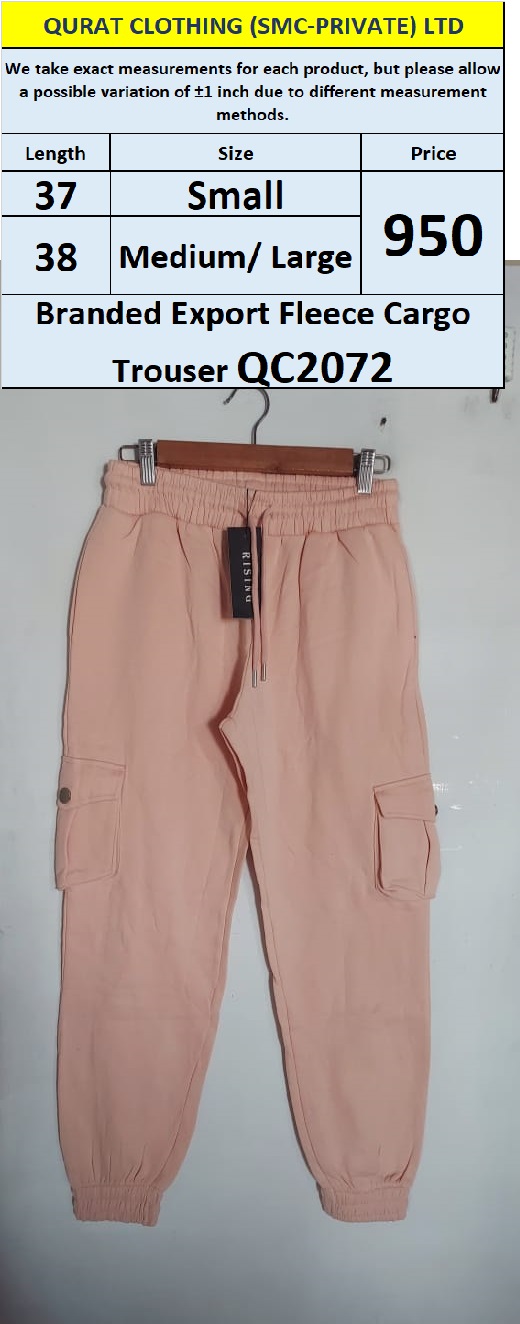Branded Export Fleece Cargo Trouser QC2072