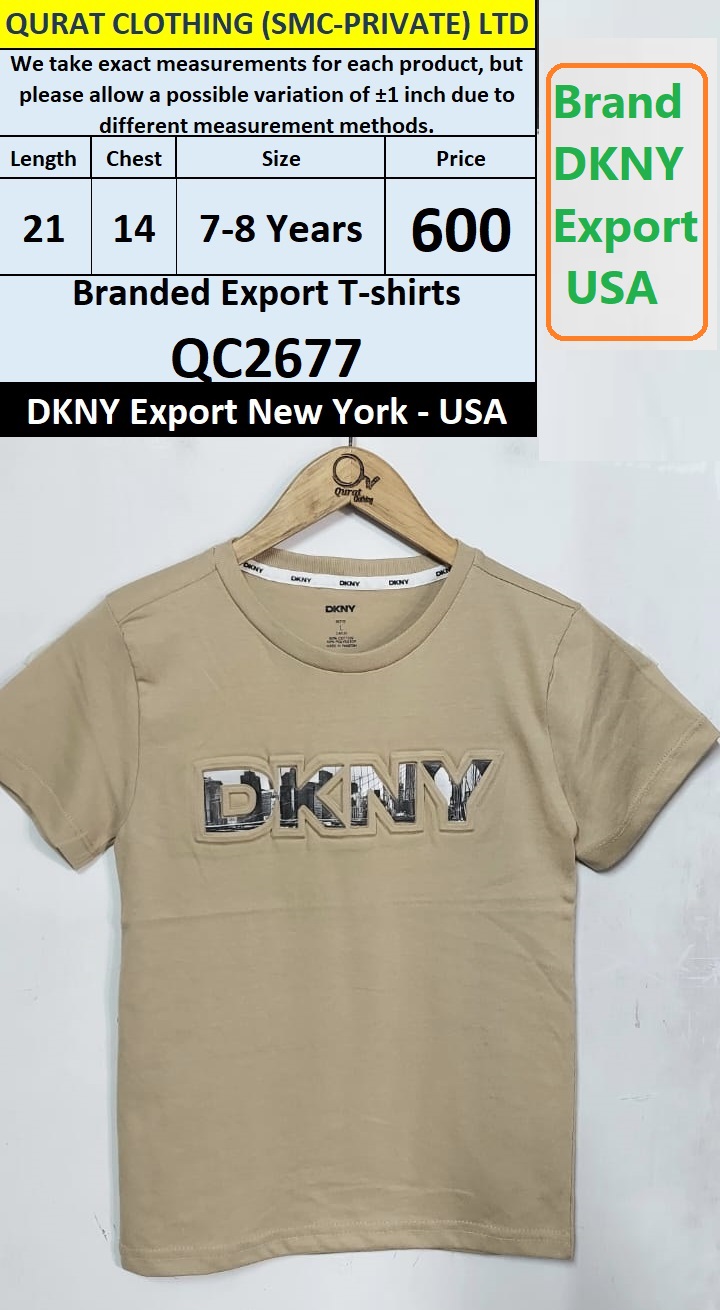DKNY Brand T-shirt QC2677 Export New York - USA